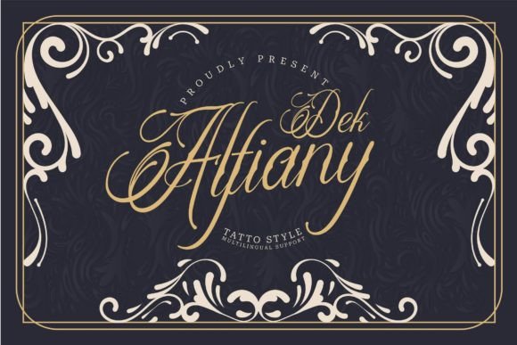 Alfiany Dek Font for Elegant Design