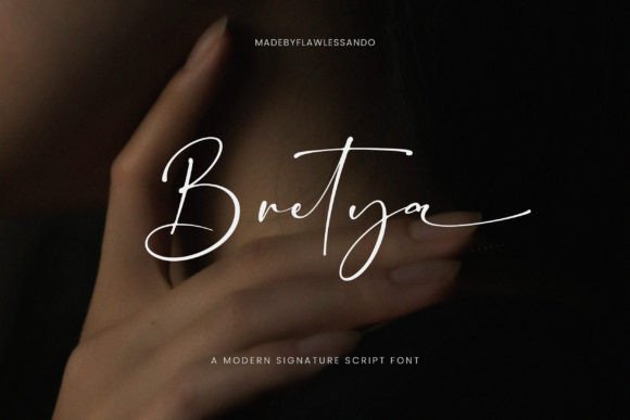 Bretya: A Modern Script Font for Web Design