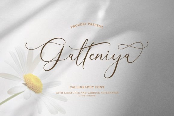 Galteniya: Luxury Script Font