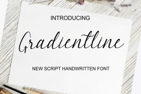 Gradientline Font for Modern Design