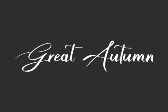 Great Autumn Font for Web Design