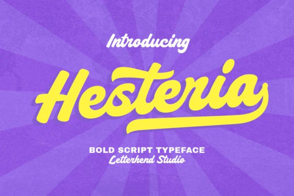 Hesteria Font: Retro Bold Script