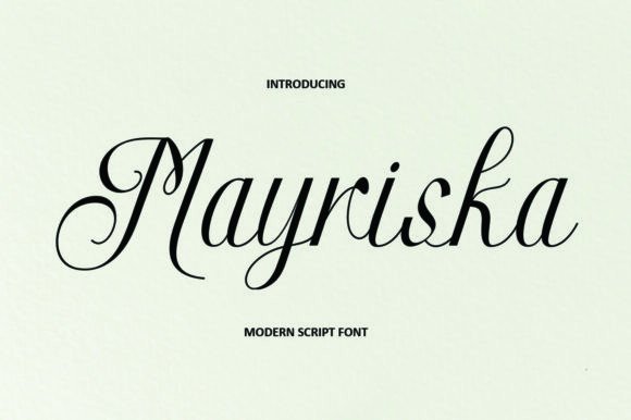 Mayriska Font: Elegant Script for Digital Design