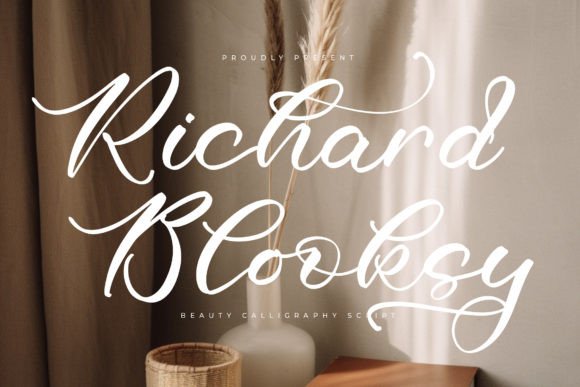 Richard Blooksy Font for Creative Campaigns