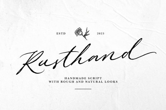 Rusthand Font for Creative Makers