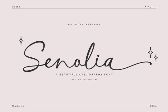 Senolia Font: Elegant Script for Web Design