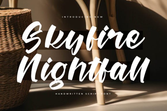 Skyfire Nightfall Font for Editorial Design