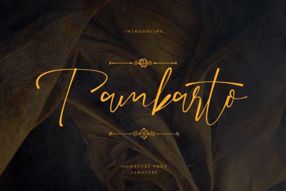 Tambarto Font: Elegant Script for Digital Campaigns