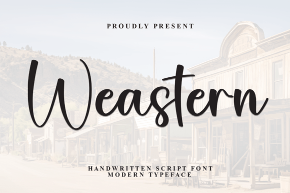 Weastern Font: Elegant Script for Crafters