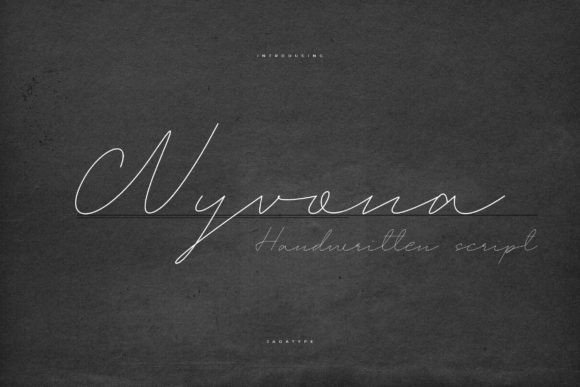 Wyvona: A Script Font for Editorial Design